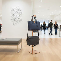 Stainless Steel Bag Rack Stable Base Purse Display Stand Metal Purse Hanger Rack High Weight Capacity for Boutique Owners