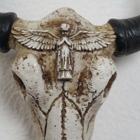 Angel Skull Wall Decor Artistic Design House Decoration Rustic