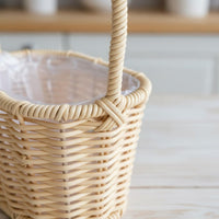 Handwoven Wicker Basket Handmade Wicker Fruit Basket for Home
