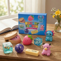 8 Pieces Soft Butter Squishy Translucent Squishy Toy Tactile Press Toy Cute for Children, Teens, Collectors, Desk, Classroom, Party