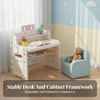 Adjustable kids' Desk and Chair Set Ergonomic Design children's Furniture