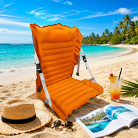 Camping Chair Mat with Backrest Lightweight Foldable Seat Pad for Picnic