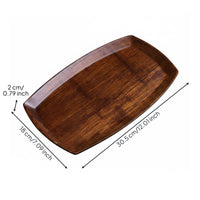 Bamboo Tea Tray Creative Shape Kitchenware Handmade for Home