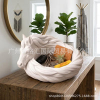 跨境Horse Catchall Bowl for Keys 骏马造型钥匙首饰收纳托盘