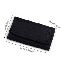 Foldable Jewelry Storage Pouch Quilted Travel Jewelry Organizer Bag Compact Portable for Travelers, Women, Trips