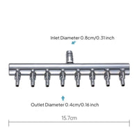 Stainless Steel Air Manifold Adjustable Air Valve Splitter Precise Control