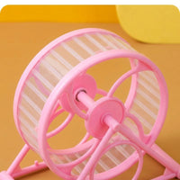 Hamster Wheel with Stand, PP Material Running Wheel for Hamster, Silent Hamster Exercise Wheel, Syrian Hamster Cage Accessory for Gerbils Mice