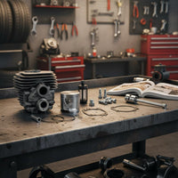 Wide Compatibility TS410 TS420 Cylinder Assembly Long-Lasting 50mm Cylinder Plunger Kit High-Quality Materials Petrol Saw Engine Parts Wear-Resistant