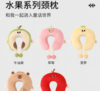 Cartoon U-Shaped Neck Pillow with PP Cotton Filling for Travel and Office