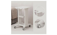 Compact Beauty Cart with Drawer Multi-Level Rolling Cart with Drawer Easy-Assemble Rolling Salon Trolley Mobile for Estheticians, Lash Artists, Treatment Room, Bedside