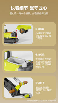 Multifunctional Large Excavator Ride-On Toy with Steam Spray, Sand Digging, for Kids