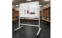 Foldable Folding Stand Board Teaching Aid Basketball Board Sturdy Sports Whiteboard Large Size for Coaches, Teachers, Training, Match, Classroom