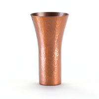 Metal Vase Small Hammered Vase Minimalist Vessel for Entryway, Office