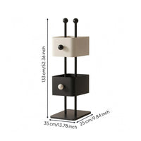 Bin Shelf Organizer Stable Base Storage Rack Decorative Freestanding Bookshelf