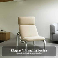 Circular-Frame Frame Armchair Minimalist Look Lounge Chair High Supportrest Designer Inspired for Interior Designers, Showroom