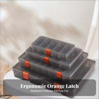 Adjustable compartment Storage Box Transparent Design Adjustable Divider Case