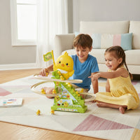 Electric Duck Climbing Stairs Toy Interactive Stair Climbing Toy with Ducks Play Set Battery Operated Musical for Toddlers