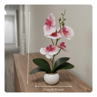 Potted Floral Arrangement Decor Low Maintenance Artificial Flower in Pot Potted Artificial Flower for Entryway