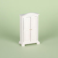Handmade Craft Dollhouse Wardrobe Opening Doors 1:12 Scale Wardrobe Realistic Details Dollhouse Closet for Hobbyists