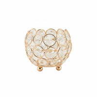 Crystal Ball Candle Holder Atmospheric Crystal Bowl Candle Holder for Party