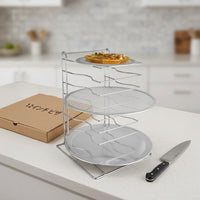 Pizza Rack Kitchen Rack 30.5cm Chrome Finish Countertop Use