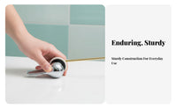 Side-Mount Single Push Flusher silver-toned Finish Flush Mechanism for Plumbers