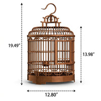 Small Bird Cage with Round Design, Large Bird Cage Style for Indoor Use, Portable Pet Bird Cage with Easy Removable Tray for Cockatiels