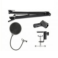 Microphone Stand Arm Table Mounting Mic Arm Including a Windscreen Screen Heavy Duty Microphone Stand Including a Windscreen Screen