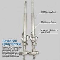 Stainless Steel Mist Nozzle, 1/4 BSPT Pneumatic Spray Tip, Desulfurization Denitrification, 0.5mm Or - Image 5