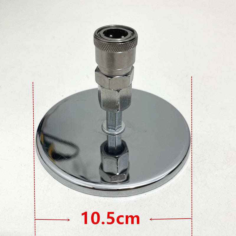 Metal Adapter with Flat Suction Cup for Self-Locking Quick Connectors