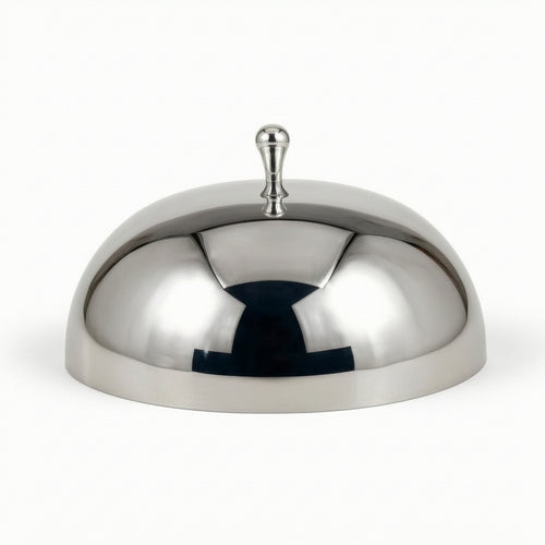 Pedestal Food Dome Stainless Steel Cloche with Tray Long-Lasting