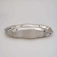 Oval Serving Tray Smooth Mirror Finish Tray with Rim Low Profile Oval Serving Platter for Afternoon Tea, Home Entertaining