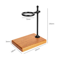 Wood Base Coffee Dripper Holder Aluminum Alloy Bracket Pour over Coffee Stand