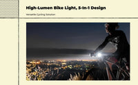 Waterproof USB bike headlight for night