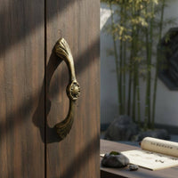 Cast Iron Door Handle Decorative Vintage Cabinet Pull Heavy Duty