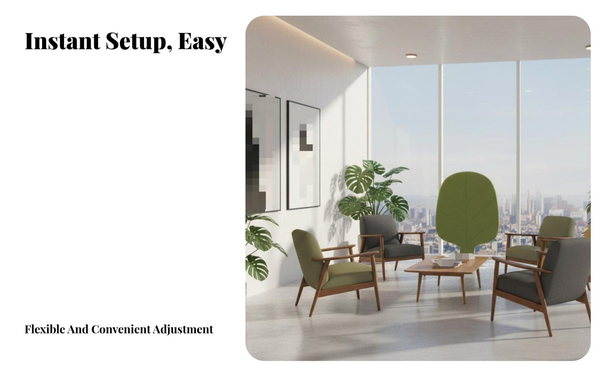 Freestanding Rolling foliagepattern Partition Mobile Design Space separater Stylish emphasis Privacy Screen Portable for Interior Designers, sectionice Managers, Public Leisure Area, School, Classroom, Restaurant