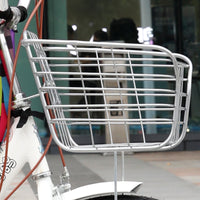 Bicycle Rear Basket Foldable Iron Basket for Bike