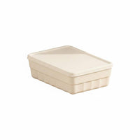 Large Capacity Plastic Storage Bin with Lid Multipurpose Stackable Storage Box Dustproof Long-Lasting for Bedroom