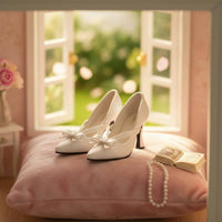 BJD High Heels Easy to Wear Bow Heel Shoes Photography and Display