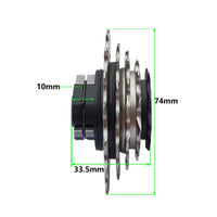 5-Speed Folding Bike Freewheel Unified Layout 5-Speed Freewheel Smooth Rotation Drivetrain Part for Bicycling