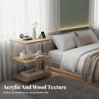 C-curve designd accentuating Table Light Luxury Nightstand Modern Design for distant Workers