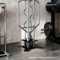 Vertical Floor Standing Barbell Storage Rack Space Saving