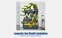 Rockery Water Feature Decor, Circulating Fish Pond, Floor Feng Shui for Villa, Balcony, Living Room