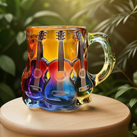 Painted Book Mug Guitar Coffee Cup Resin Craft