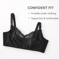 Full Coverage Bras for Women with Underwire Support for Plus Size, Smooth Seamless Everyday for Daily Wear, Extended Sizes up to 48D