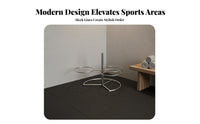 Space Saving Exercise Ball Rack Sturdy Metal Frame Exercise Ball Stand Tidy Organizer Stable Design for Fitness Center