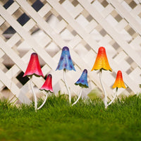 Double-Head Mushroom Iron Garden Decoration