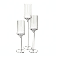3 Pieces Candle Holder with Cylindrical Cup Long-Lasting Candlesticks Sturdy