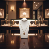 Necklace Bust Display Stand Solid Wood Base Necklace Display Bust Elegant Design Mannequin Neck Stand for Vendors