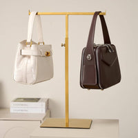 T Bar Purse Display Stand Sturdy Construction T-Shaped Display Stand Countertop Hanging Rack Non-Slip Design for Craft Fair
